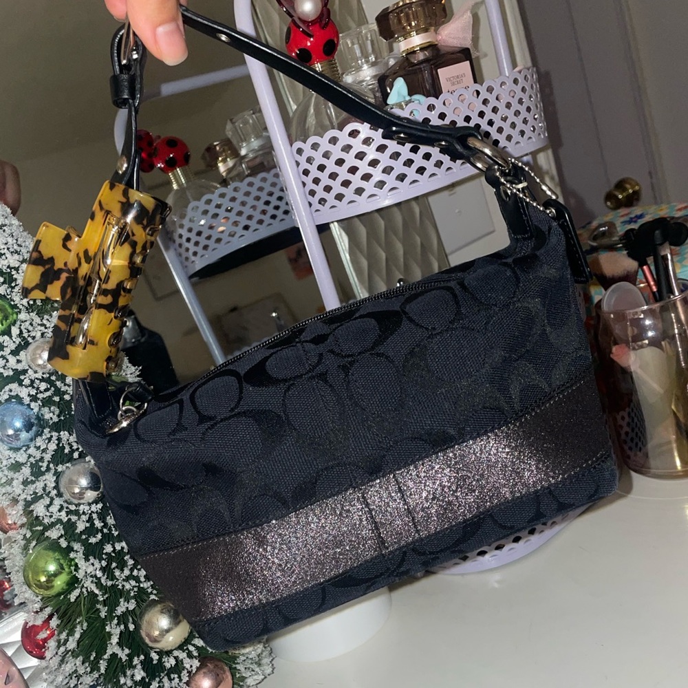 Coach mini black bag